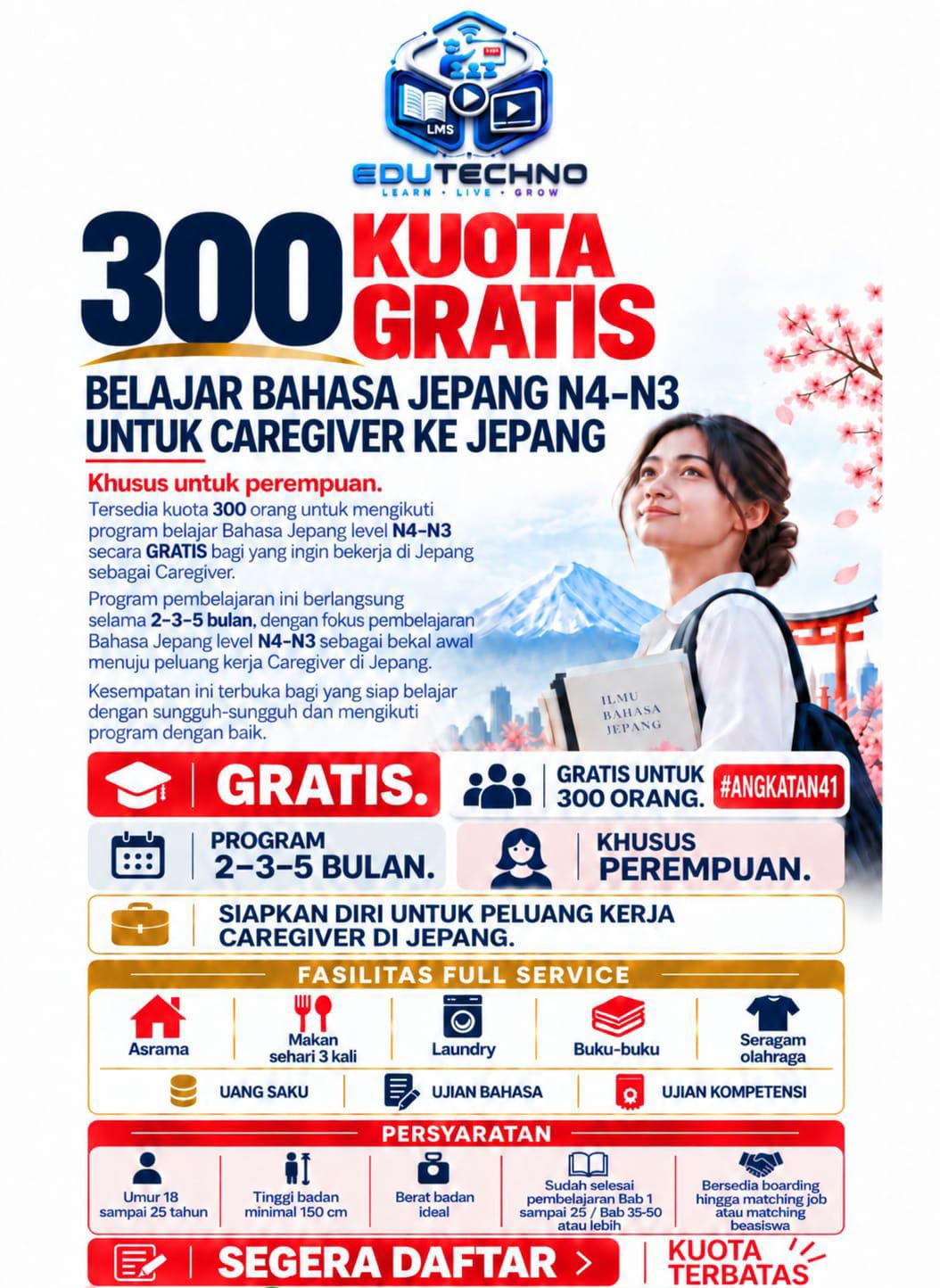 Brosur Beasiswa Caregiver N4-N3